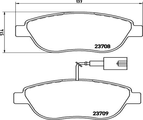 Kaishin FK20038 - Тормозные колодки, дисковые, комплект autospares.lv