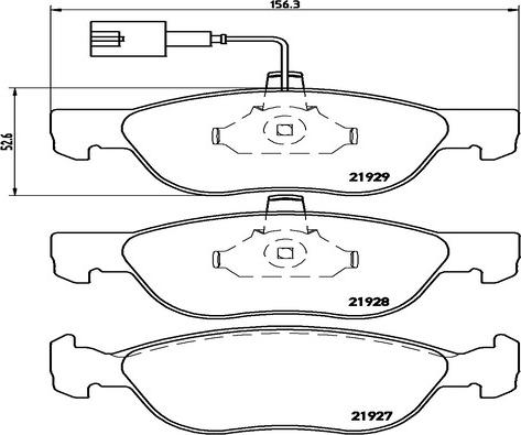 Kaishin FK20028 - Тормозные колодки, дисковые, комплект autospares.lv