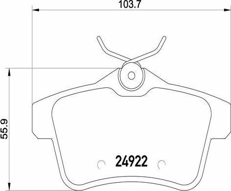 Kaishin FK20070 - Тормозные колодки, дисковые, комплект autospares.lv