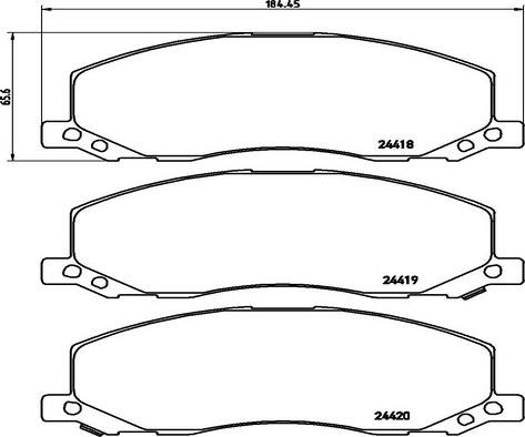 Kaishin FK20147 - Тормозные колодки, дисковые, комплект autospares.lv