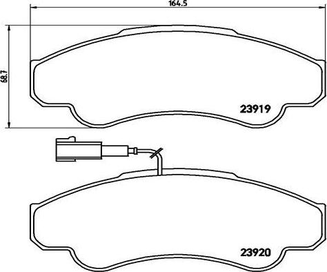 Kaishin FK20151 - Тормозные колодки, дисковые, комплект autospares.lv