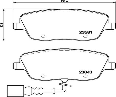 Kaishin FK20169 - Тормозные колодки, дисковые, комплект autospares.lv