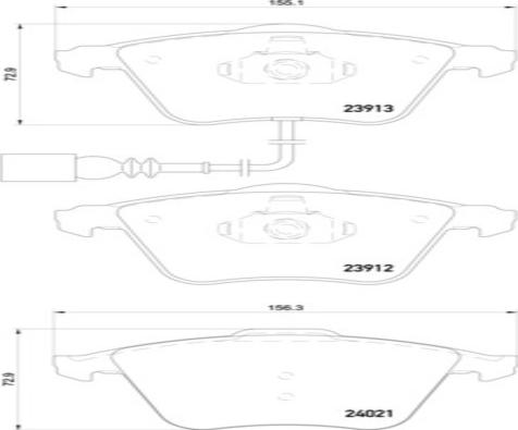 Kaishin FK20164 - Тормозные колодки, дисковые, комплект autospares.lv