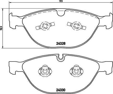 MEC-Diesel 579977 - Тормозные колодки, дисковые, комплект autospares.lv