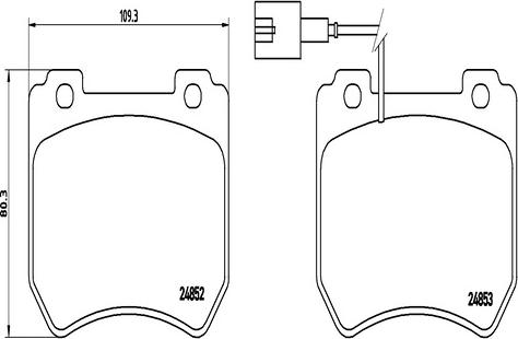 Kaishin FK20103 - Тормозные колодки, дисковые, комплект autospares.lv