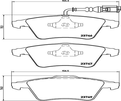 Kaishin FK20115 - Тормозные колодки, дисковые, комплект autospares.lv