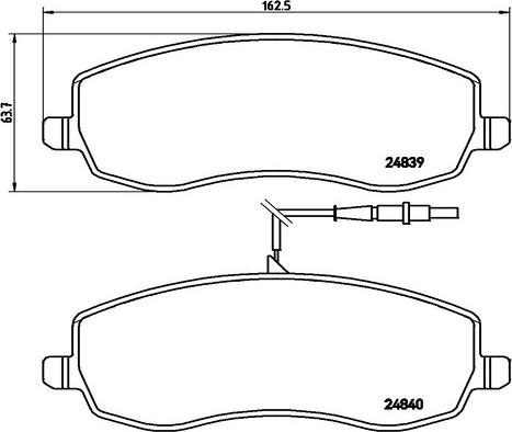 Kaishin FK20113 - Тормозные колодки, дисковые, комплект autospares.lv