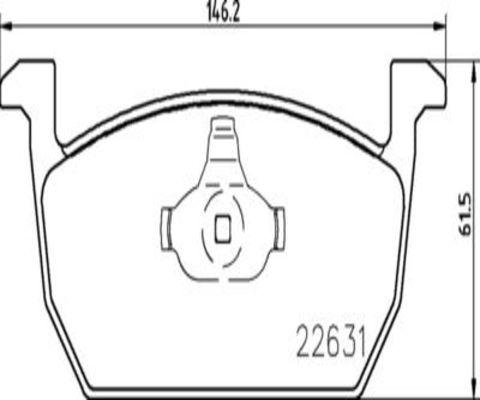 Kaishin FK20185 - Тормозные колодки, дисковые, комплект autospares.lv