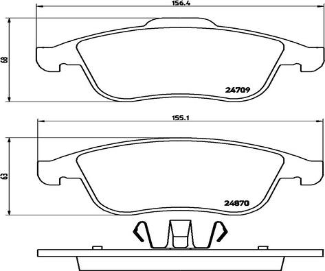 Kaishin FK20182 - Тормозные колодки, дисковые, комплект autospares.lv