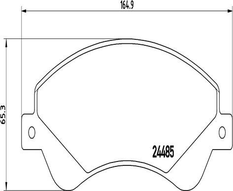 Kaishin FK20300 - Тормозные колодки, дисковые, комплект autospares.lv