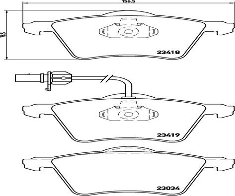 Kaishin FK20315 - Тормозные колодки, дисковые, комплект autospares.lv