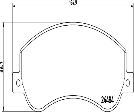 Kaishin FK20296 - Тормозные колодки, дисковые, комплект autospares.lv