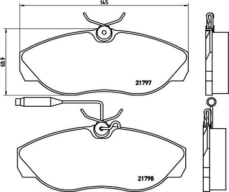 Kaishin FK20298 - Тормозные колодки, дисковые, комплект autospares.lv