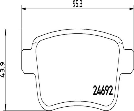 Kaishin FK20245 - Тормозные колодки, дисковые, комплект autospares.lv