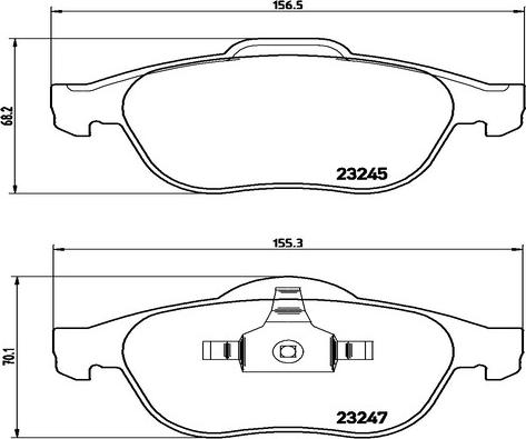 Kaishin FK20254 - Тормозные колодки, дисковые, комплект autospares.lv