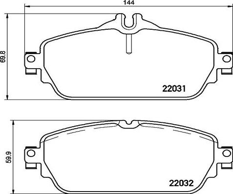 Kaishin FK20257 - Тормозные колодки, дисковые, комплект autospares.lv