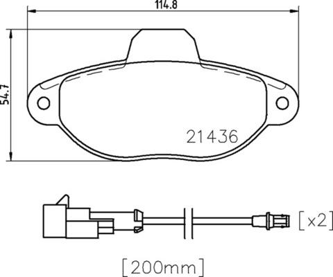 Kaishin FK20261 - Тормозные колодки, дисковые, комплект autospares.lv