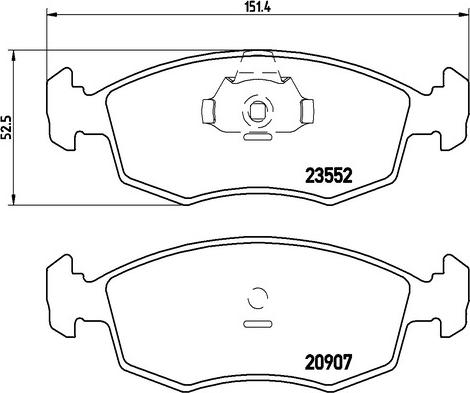 Kaishin FK20268 - Тормозные колодки, дисковые, комплект autospares.lv