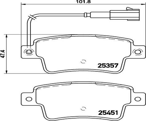 Kaishin FK20200 - Тормозные колодки, дисковые, комплект autospares.lv