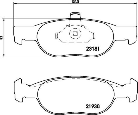 Kaishin FK20212 - Тормозные колодки, дисковые, комплект autospares.lv