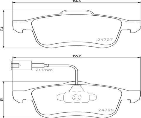 Kaishin FK20217 - Тормозные колодки, дисковые, комплект autospares.lv