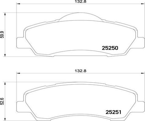 Kaishin FK20286 - Тормозные колодки, дисковые, комплект autospares.lv