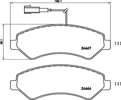 Kaishin FK20237 - Тормозные колодки, дисковые, комплект autospares.lv