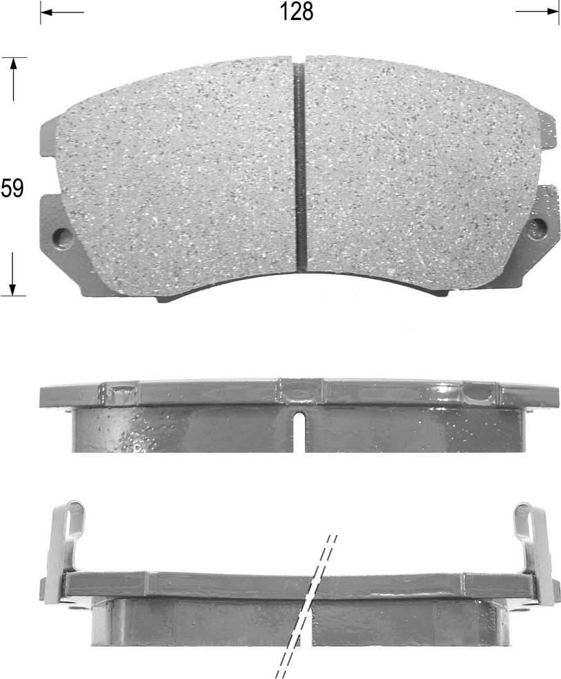 Kaishin FK7017 - Тормозные колодки, дисковые, комплект autospares.lv