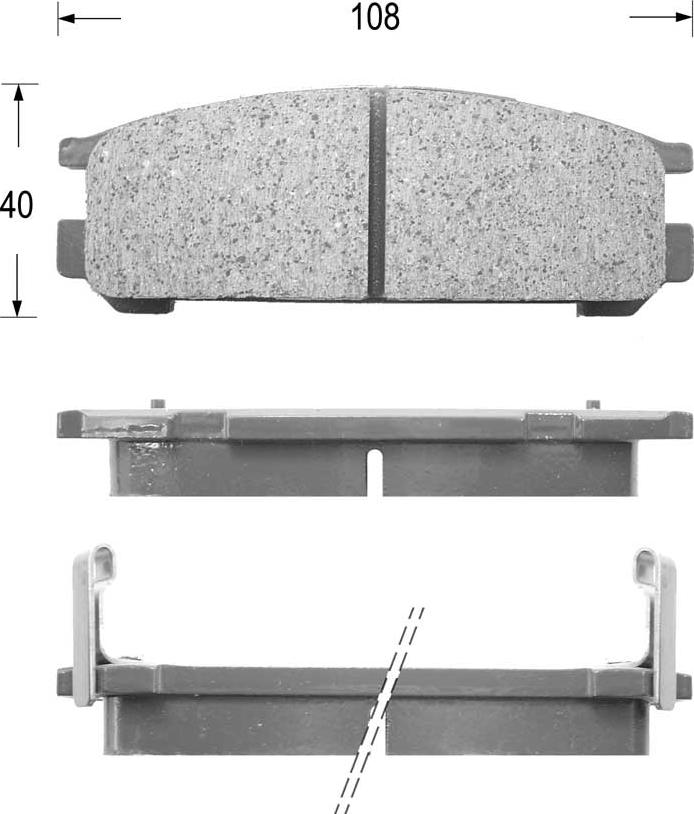 Kaishin FK7020 - Тормозные колодки, дисковые, комплект autospares.lv