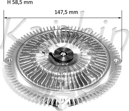 Kaishin GV007 - Сцепление, вентилятор радиатора autospares.lv