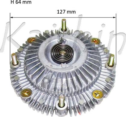 Kaishin GV011 - Сцепление, вентилятор радиатора autospares.lv