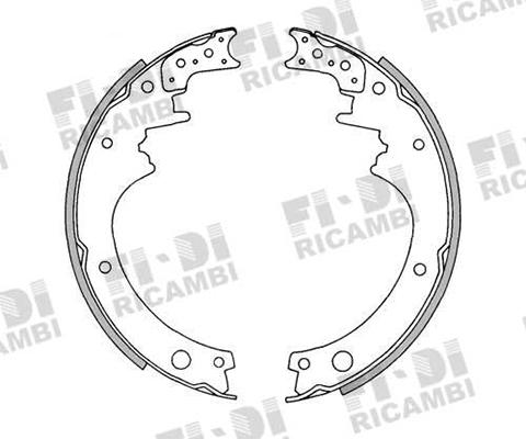 Kaishin K1146A - Комплект тормозных колодок, барабанные autospares.lv