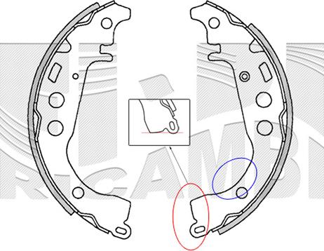 Kaishin K2342 - Комплект тормозных колодок, барабанные autospares.lv