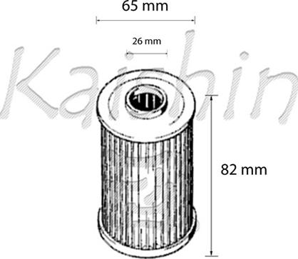 Kaishin O961 - Масляный фильтр autospares.lv