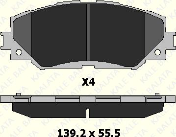 KALE 24336 175 04 - Тормозные колодки, дисковые, комплект autospares.lv