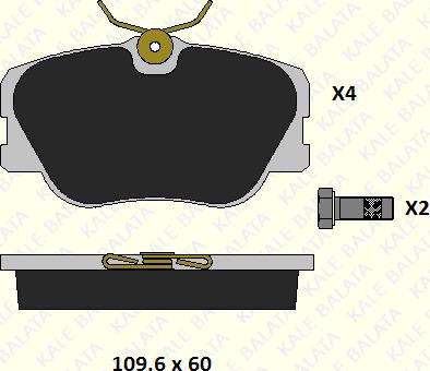 KALE 20941 193 24 - Тормозные колодки, дисковые, комплект autospares.lv