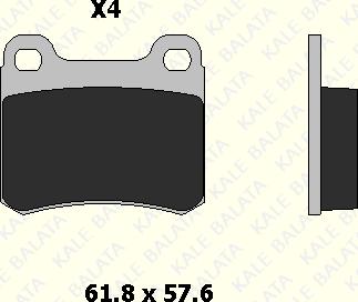 KALE 21140 157 04 - Тормозные колодки, дисковые, комплект autospares.lv