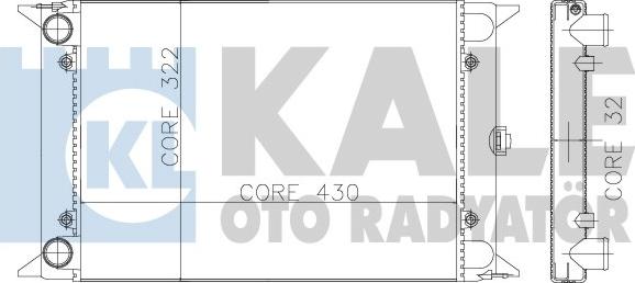 KALE OTO RADYATÖR 138800 - Радиатор, охлаждение двигателя autospares.lv