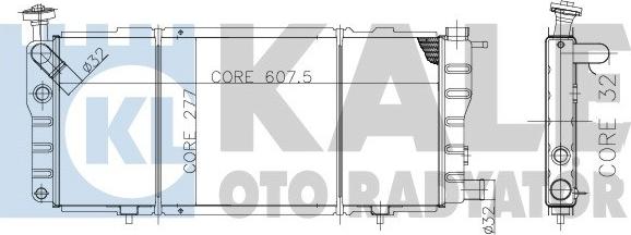 KALE OTO RADYATÖR 137800 - Радиатор, охлаждение двигателя autospares.lv