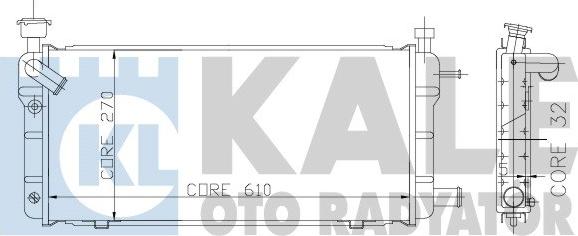 KALE OTO RADYATÖR 137700 - Радиатор, охлаждение двигателя autospares.lv