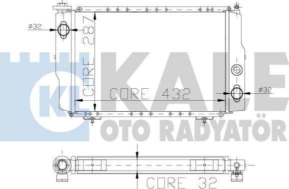 KALE OTO RADYATÖR 129800 - Радиатор, охлаждение двигателя autospares.lv