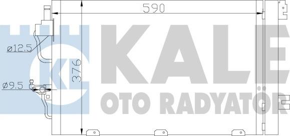 KALE OTO RADYATÖR 393400 - Конденсатор кондиционера autospares.lv