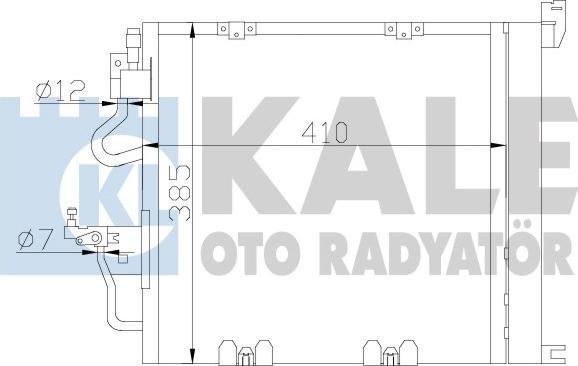 KALE OTO RADYATÖR 393600 - Конденсатор кондиционера autospares.lv