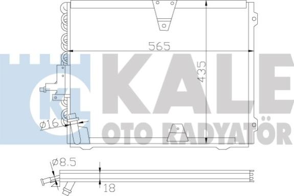 KALE OTO RADYATÖR 392700 - Конденсатор кондиционера autospares.lv