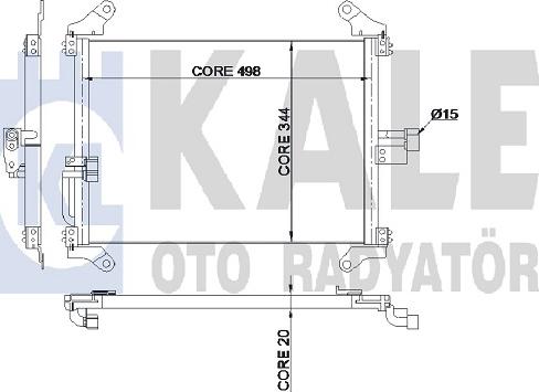 KALE OTO RADYATÖR 345345 - Конденсатор кондиционера autospares.lv