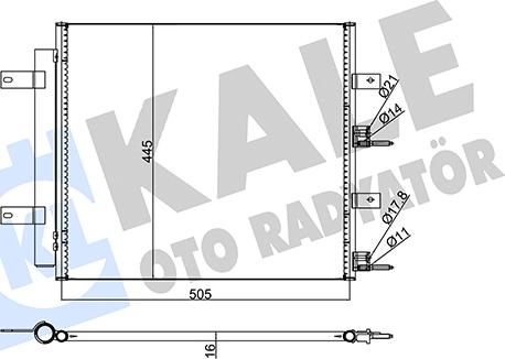 KALE OTO RADYATÖR 345730 - Конденсатор кондиционера autospares.lv