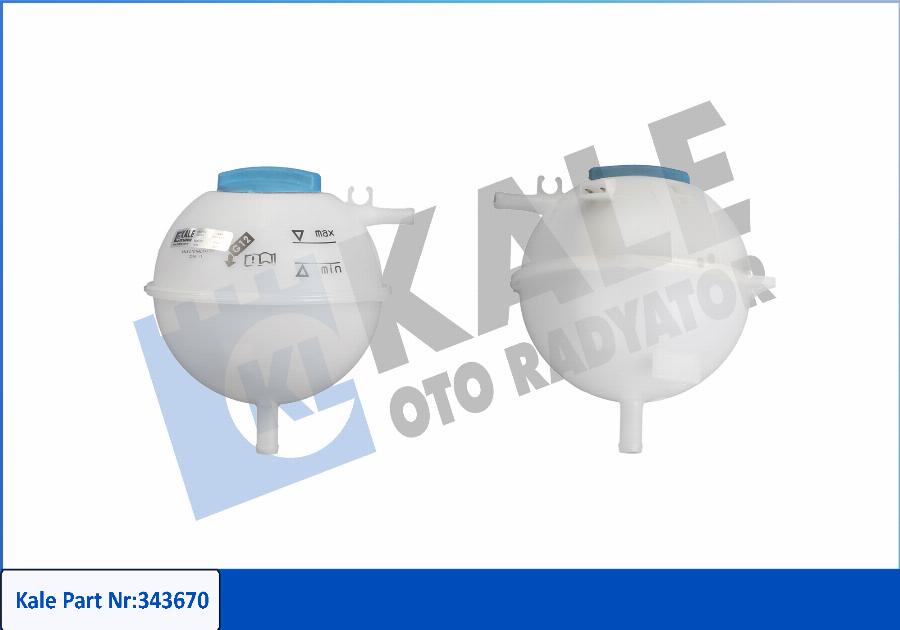 KALE OTO RADYATÖR 343670 - Компенсационный бак, охлаждающая жидкость autospares.lv