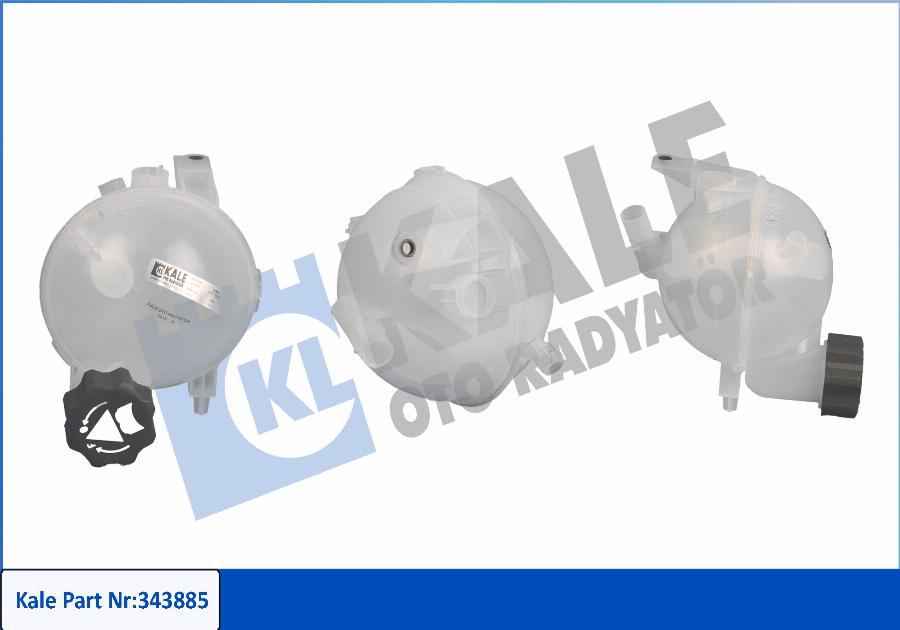 KALE OTO RADYATÖR 343885 - Компенсационный бак, охлаждающая жидкость autospares.lv