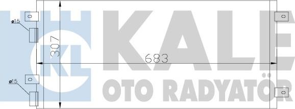 KALE OTO RADYATÖR 343205 - Конденсатор кондиционера autospares.lv