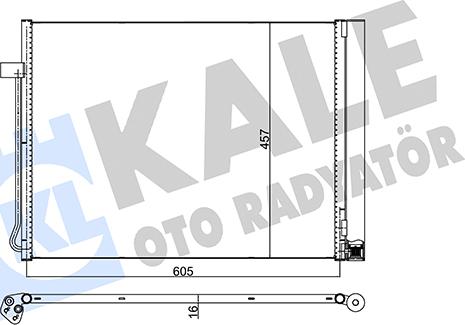 KALE OTO RADYATÖR 342495 - Конденсатор кондиционера autospares.lv